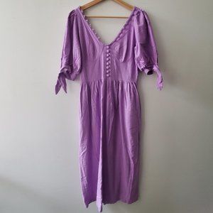 TACH Linen Dress in Lilac - Size Medium - Could fit a 4/6 or S/M. Ethically made